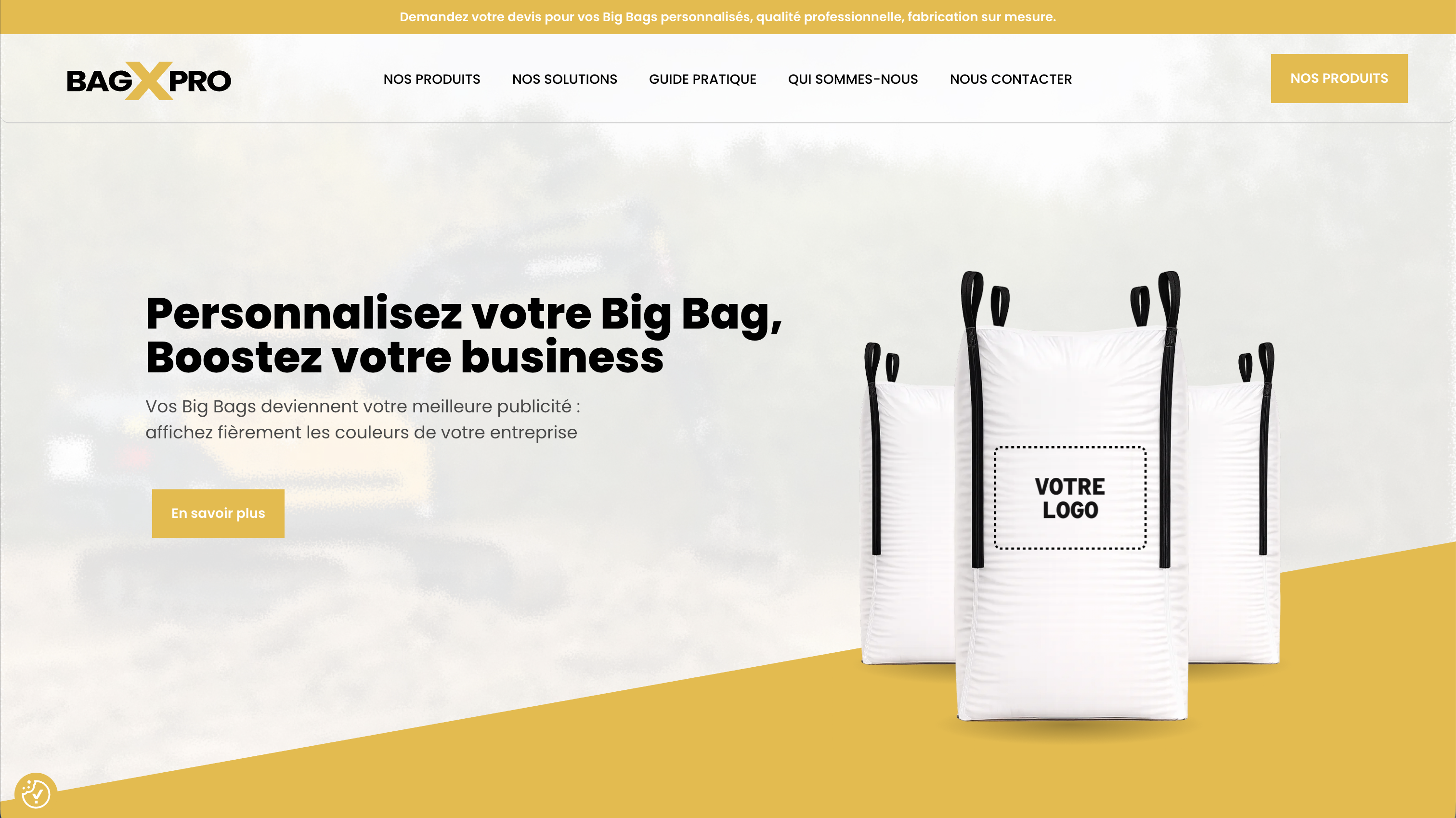 Refonte du site Bag X Pro