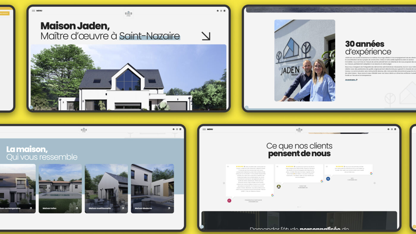 Capture du site Maison Jaden refondu par Crescendo Studio